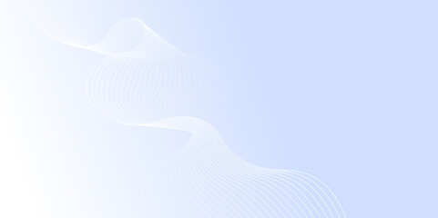 Abstract white and light sky blue wave modern soft luxury texture with smooth and clean vector business background lines wave abstract stripe banner design