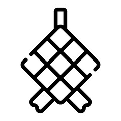 ketupat line icon