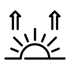 sunrise line icon