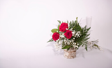 Fête St-Valentin rose rouge