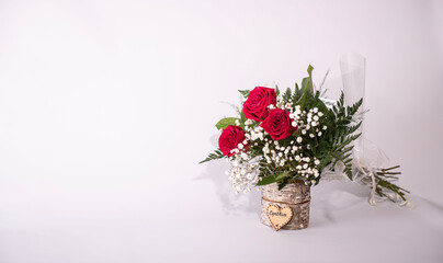 Fête St-Valentin rose rouge