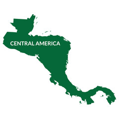 Central America country Map. Map of Central America