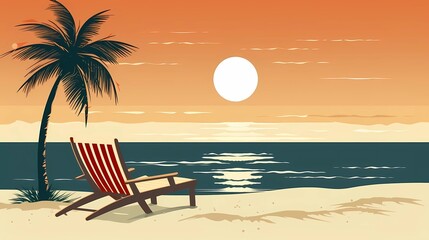 a postcard for a beach holiday, an advertising brochure of a seaside resort, summer, sun, sea, ocean