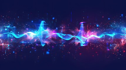motion sound wave abstract vector background