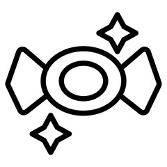 easter line icon