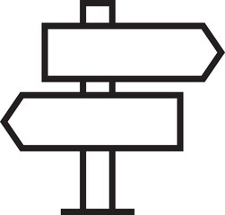 Fototapeta premium Street Signpost Icon