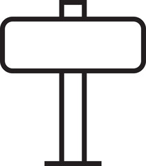 Guidepost Icon Illustration