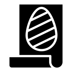 easter glyph icon