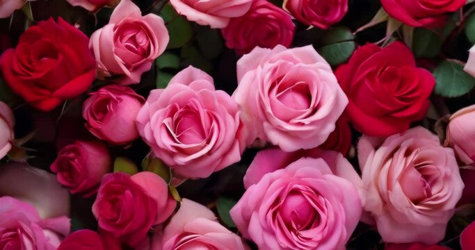 bouquet of roses, valentine day, woman's day, mother's day. copy space	
