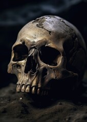 Naklejka premium Skull