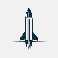 missile logo design icon template
