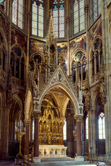 Votive Church. Neo-Gothic style church, Ringstraße in Vienna, Austria