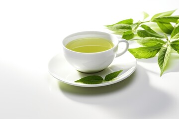 colorful green tea background