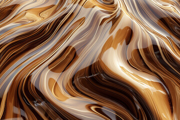 Toffee background. Melted Toffee mass Toffee texture mass swirl background - obrazy, fototapety, plakaty