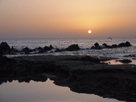 Ocean sunrise (Arico, Tenerife, Canary Islands, Spain)