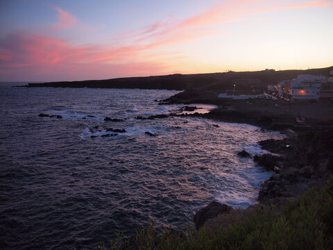 Ocean sunset (Arico, Tenerife, Canary Islands, Spain)