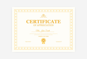 modern abstract certificate template design