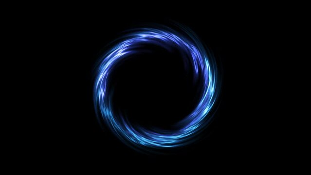 Mysterious and luxurious blue magic aperture,alpha channel,