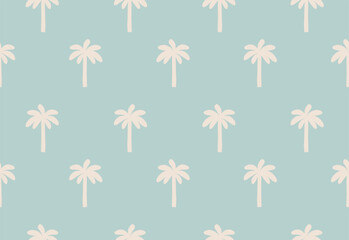 silhouette palm tree pattern for background. seamless vector pattern, textile, packaging, scrapbook