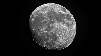 Creating a sharp, realistic image of the moon glowing in the night sky, Generative AI