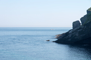 Fototapeta na wymiar View of the cliff on the island