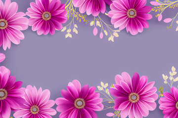 pink flower background, generative ai