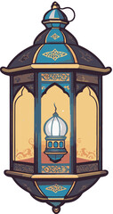 Vintage Ramadan Lantern Vector