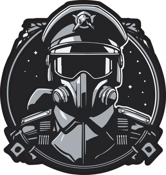 Soldier Face Vector logo