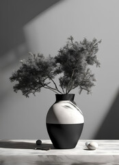Tree in vase. Decoration