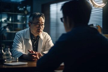 Confident Doctor Providing Medical Consultation