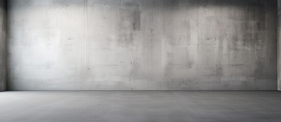 This is an empty room with a concrete wall and floor, suitable for various purposes such as studio backgrounds, editing, product displays, and text presentations.