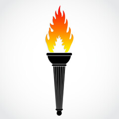 torch vector illustration