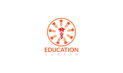 University and academy vector icons. Emblems or shields set for high school education graduates in maritime science.