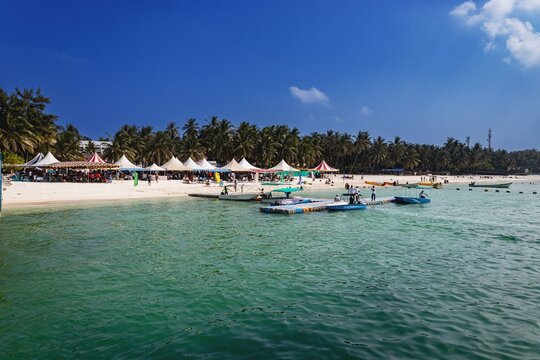 Beach Shacks and Water Sports on Agatti Island, Lakshadweep