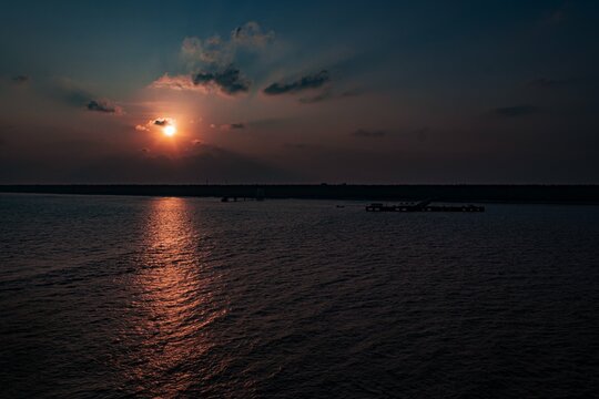 Shades of Blue Sunset over the Beach of Agatti Island, Lakshadweep