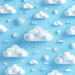 White clouds on blue sky for design creative version ailable in clouds gallery