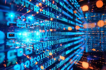 Technology background of information big data concept