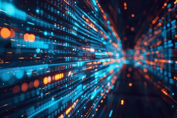 Technology background of information big data concept