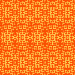 Blue and white watercolor ornament painted with watercolor on paper.