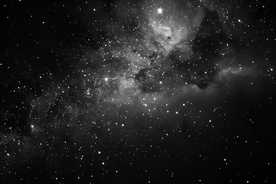 Dark Space Wallpaper With Some Stars, Generative AI