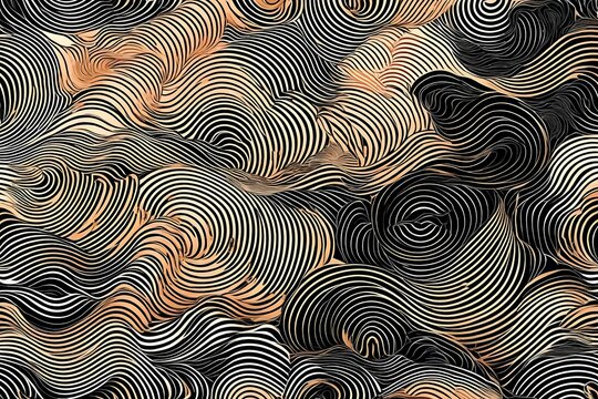 Japanese background with line wave pattern vector. Abstract template with geometric pattern