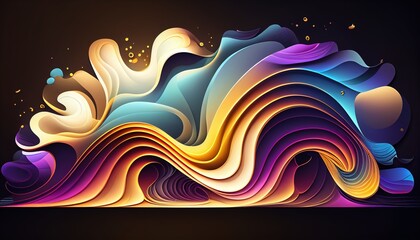 abstract background with glowing stars