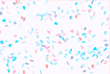 Light Blue, Red vector background with abstract forms.