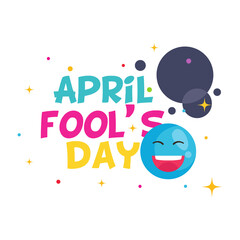 April Fools Day Card with Happy Face