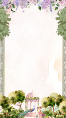 indian wedding traditional invitation template card © meri