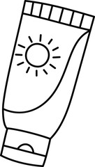 Sunblock Illustration