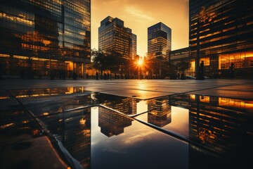 Cinematic architecture photo featuring stunning sunset views in high quality resolution