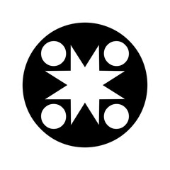 Circle shape icon art. Circle shape