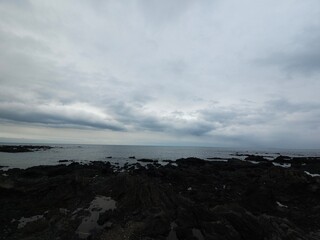 Obraz premium 해안 수평선