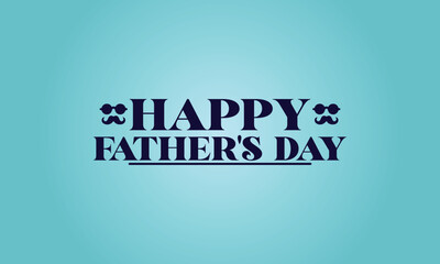 Happy Father's Day text and Colorful Background Design